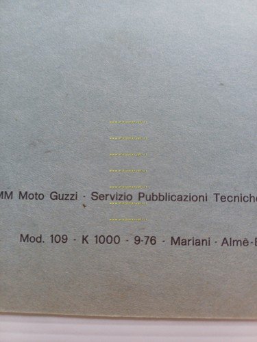 Moto Guzzi 850 Le Mans 1 1976 Varianti Manuale Officina …