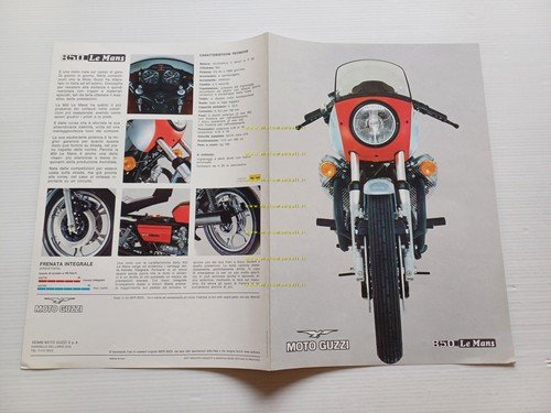 MOTO GUZZI 850 Le Mans 1975 1° serie depliant ORIGINALE