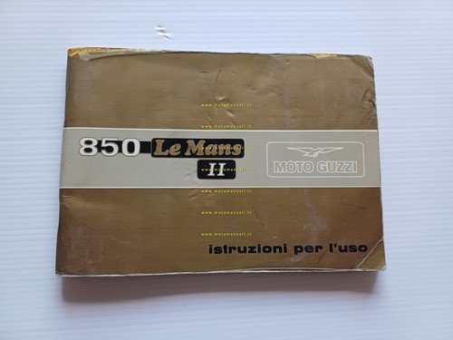 Moto Guzzi 850 Le Mans II 1978 manuale uso manutenzione …