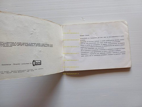 Moto Guzzi 850 Le Mans II 1978 manuale uso manutenzione …