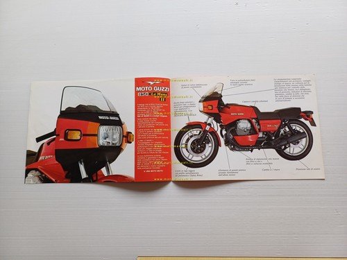 MOTO GUZZI 850 Le Mans II 1979 depliant originale ITALIANO