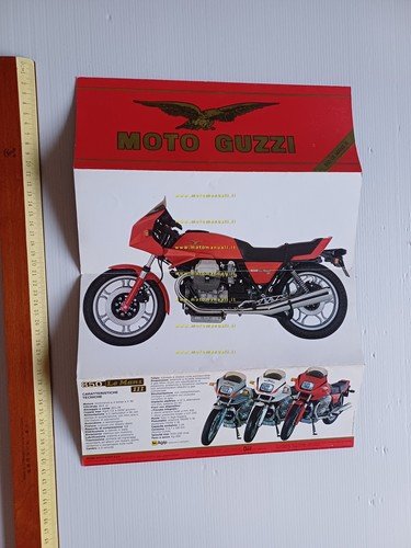 Moto Guzzi 850 Le Mans III 1981 depliant originale italiano