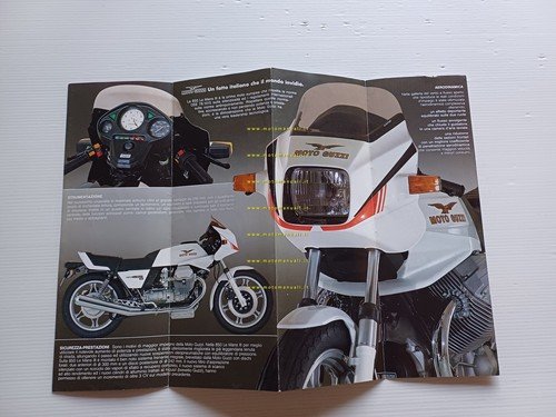 Moto Guzzi 850 Le Mans III 1981 depliant originale italiano