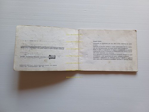 Moto Guzzi 850 Le Mans III 1982 manuale uso manutenzione …