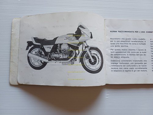 Moto Guzzi 850 Le Mans III 1982 manuale uso manutenzione …