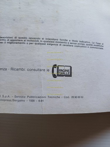 Moto Guzzi 850 Le Mans III 1984 manuale uso manutenzione …