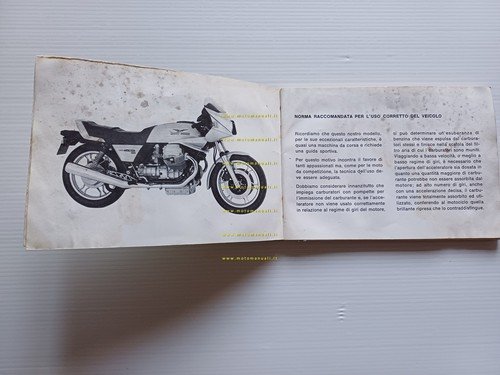 Moto Guzzi 850 Le Mans III 1984 manuale uso manutenzione …