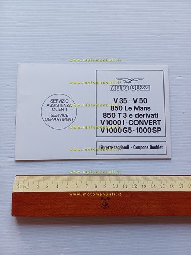 Moto Guzzi 850 Le Mans-T3-1000 Convert libretto tessera garanzia nuovo …
