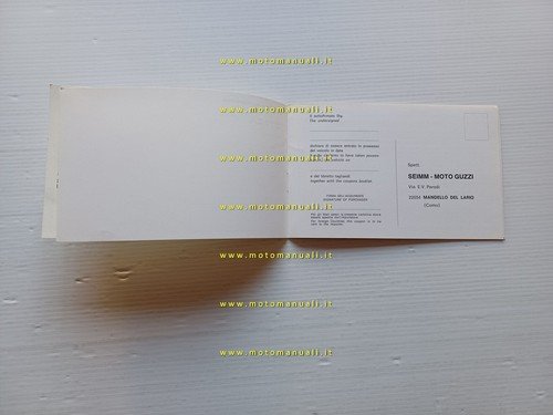 Moto Guzzi 850 Le Mans-T3-1000 Convert libretto tessera garanzia nuovo …