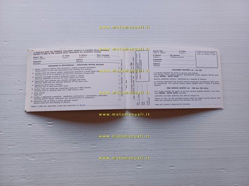 Moto Guzzi 850 Le Mans-T3-1000 Convert libretto tessera garanzia nuovo …