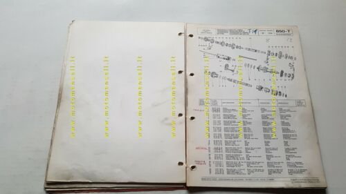 Moto Guzzi 850 T 1974 catalogo ricambi originale spare parts …