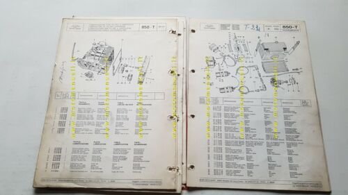 Moto Guzzi 850 T 1974 catalogo ricambi originale spare parts …