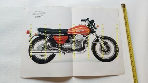 MOTO GUZZI 850 T 1974 depliant originale italiano motorcycle brochure