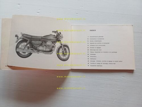 Moto Guzzi 850 T 1974 manuale uso manutenzione FRANCESE originale