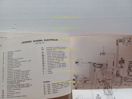 Moto Guzzi 850 T 1974 manuale uso manutenzione FRANCESE originale