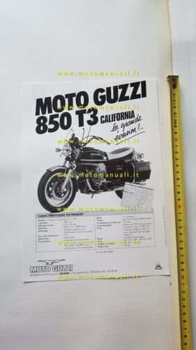 Moto Guzzi 850 T3 - 850 T4 1980 depliant Francese …