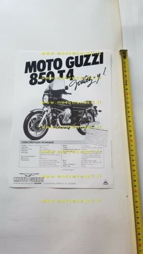 Moto Guzzi 850 T3 - 850 T4 1980 depliant Francese …