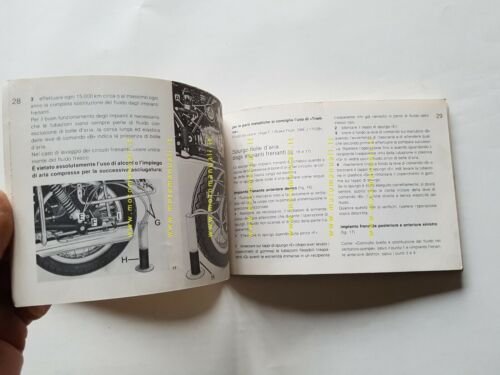 Moto Guzzi 850 T3- California 1982 manuale uso manutenzione libretto …