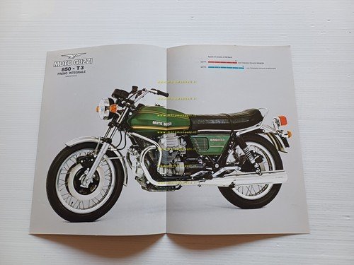 MOTO GUZZI 850 T3 1975 depliant originale italiano