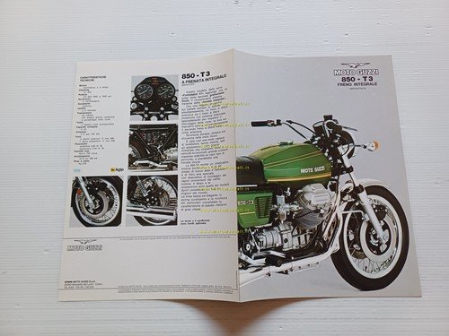 MOTO GUZZI 850 T3 1975 depliant originale italiano