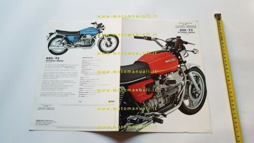 MOTO GUZZI 850 T3 1978 depliant originale ENGLISH brochure