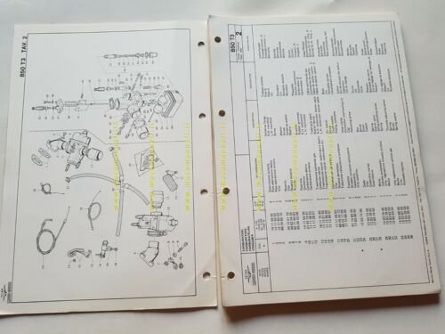 Moto Guzzi 850 T3 1979 catalogo ricambi originale spare parts …