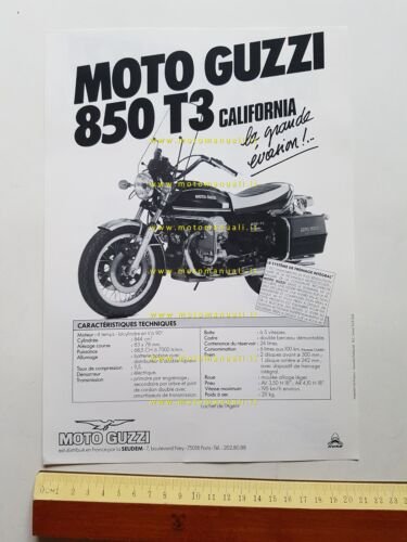 Moto Guzzi 850 T3 California - 850 T4 depliant originale …