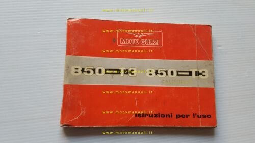 Moto Guzzi 850 T3 California 1979 manuale uso manutenzione italiano …