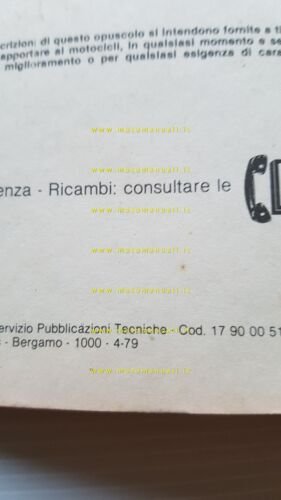 Moto Guzzi 850 T3 California 1979 manuale uso manutenzione italiano …