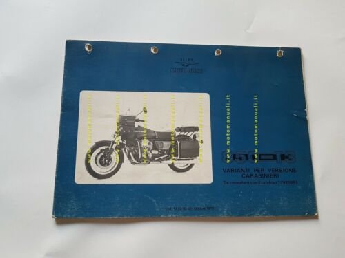 Moto Guzzi 850 T3 Carabinieri 1979 varianti catalogo ricambi 850 …