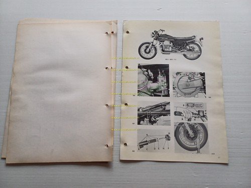 Moto Guzzi 850 T3 VARIANTI 1975 manuale officina V7 Sport …