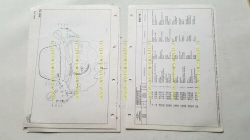 Moto Guzzi 850 T4 1980 varianti catalogo ricambi spare parts …