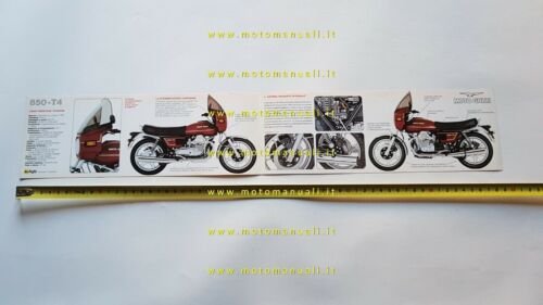 MOTO GUZZI 850 T4 depliant originale italiano brochure