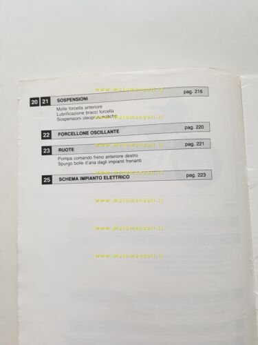 Moto Guzzi 850 T5 1983-84 VARIANTI manuale officina originale italiano