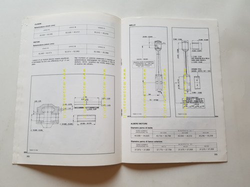 Moto Guzzi 850 T5 1983-84 VARIANTI manuale officina originale italiano