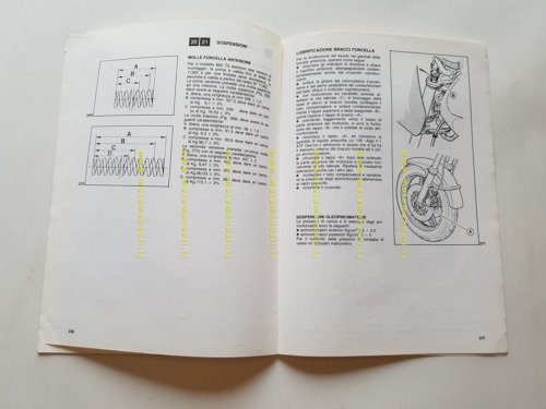 Moto Guzzi 850 T5 1983-84 VARIANTI manuale officina originale italiano