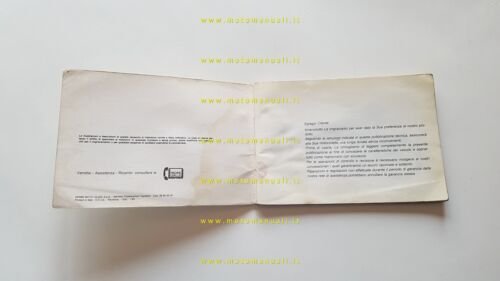 Moto Guzzi 850 T5 1983 manuale uso manutenzione originale italiano