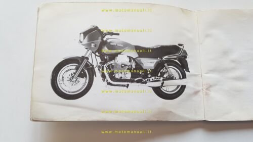 Moto Guzzi 850 T5 1983 manuale uso manutenzione originale italiano