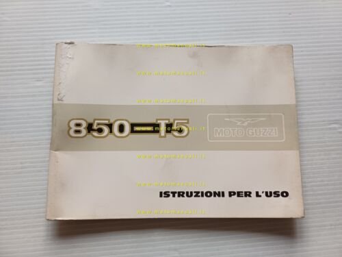 Moto Guzzi 850 T5 1987 manuale uso manutenzione libretto originale …