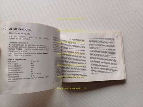 Moto Guzzi 850 T5 1987 manuale uso manutenzione libretto originale …