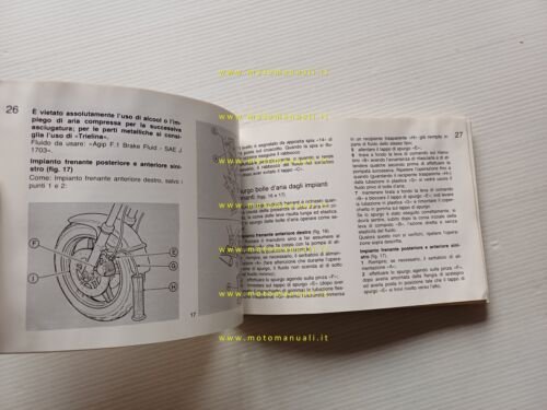 Moto Guzzi 850 T5 1987 manuale uso manutenzione libretto originale …