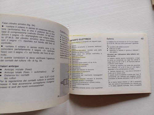Moto Guzzi 850 T5 Polizia Carabinieri 1987 manuale uso italiano …
