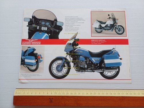 MOTO GUZZI 850 T5 Polizia depliant originale italiano