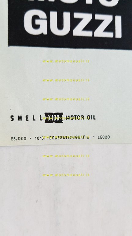 MOTO GUZZI Aiace 110 1961 depliant originale Motocarro 3-wheeler brochure