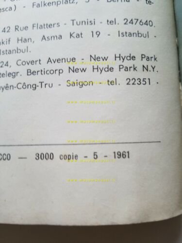 Moto Guzzi Aiace 110 1961 manuale uso manutenzione libretto originale …