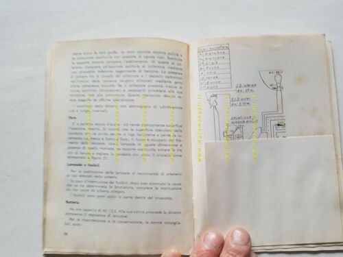 Moto Guzzi Aiace 110 1961 manuale uso manutenzione libretto originale …
