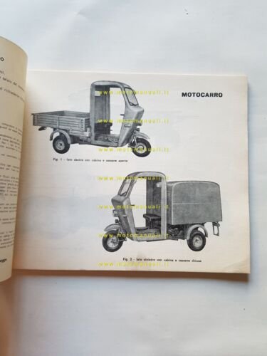 Moto Guzzi Aiace 110 motocarro 1962 catalogo ricambi ORIGINALE spare …