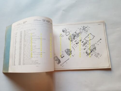 Moto Guzzi Aiace 110 motocarro 1962 catalogo ricambi ORIGINALE spare …
