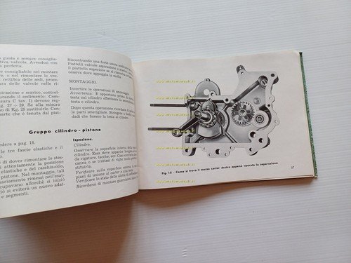 Moto Guzzi Airone 250 1951 manuale officina italiano originale