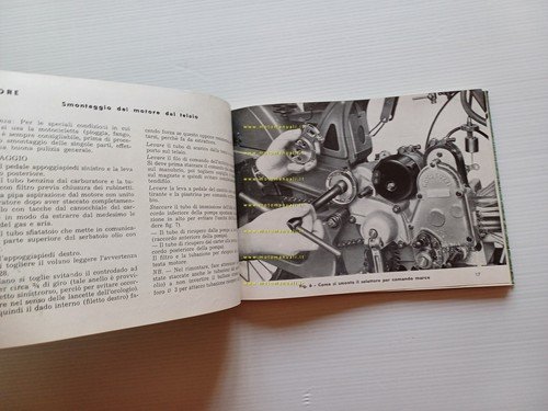 Moto Guzzi Airone 250 1951 manuale officina italiano originale